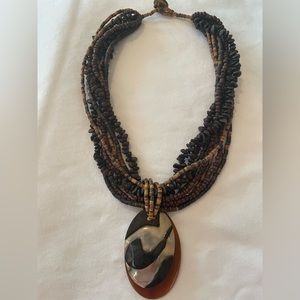 Multi strand unique necklace